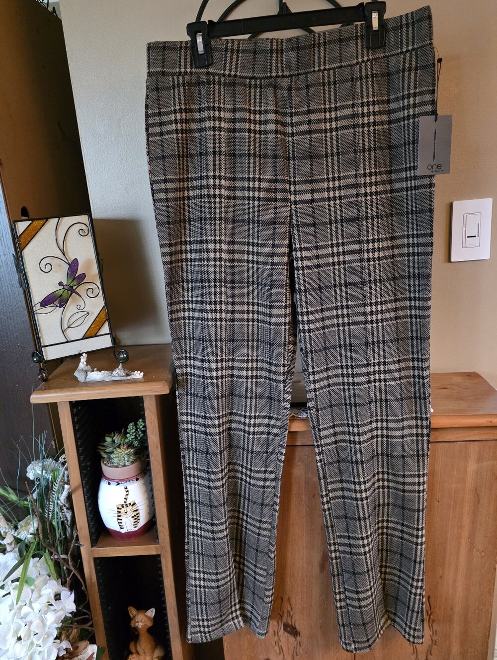 🆕️Chapter One Pull-On Slim Flare High Waisted Pants With Front Split Hem Sz L